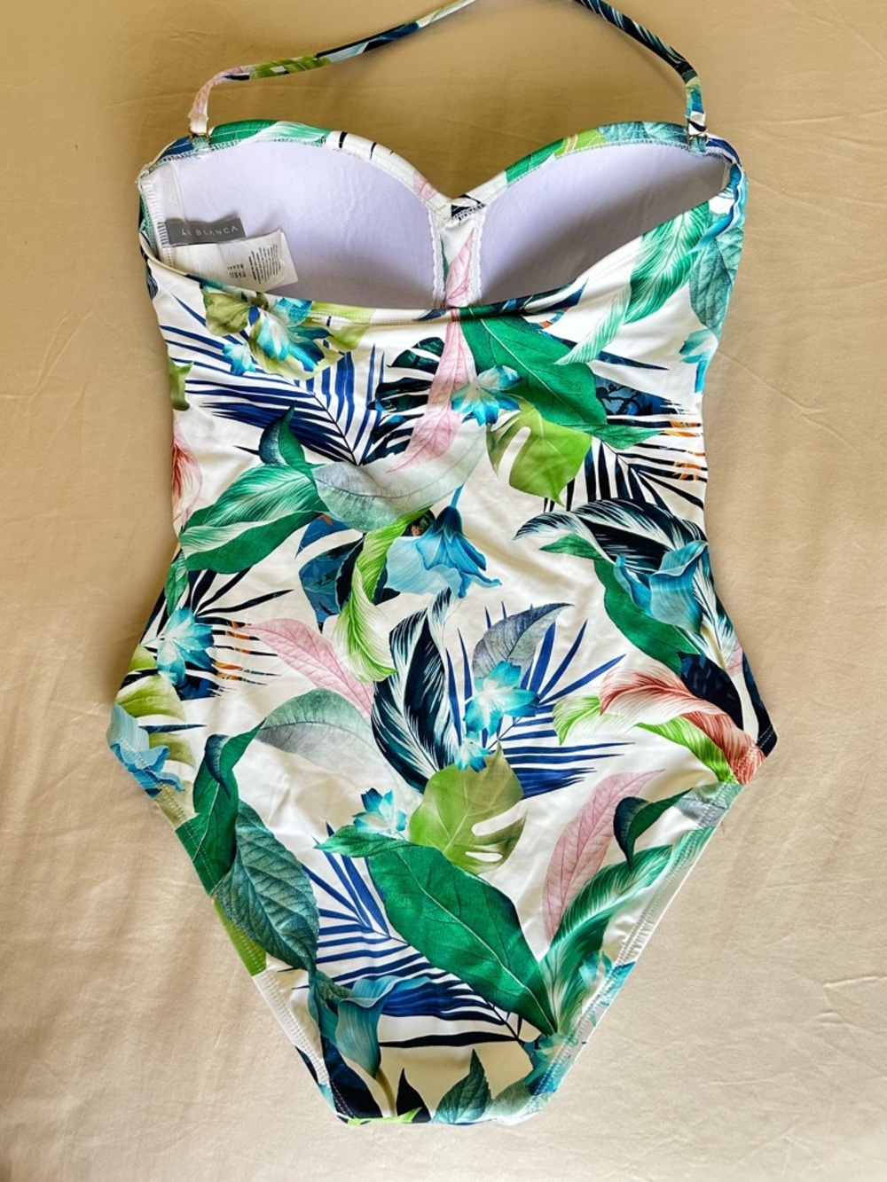 La Blanca Tropical Print One Piece Swimsuit Size 8 - Picture 7 of 9